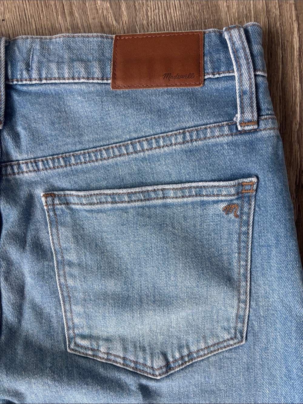 Madewell Wide Leg Crop Big Hem Medium Wash Classy High Rise Size 29 Size 8 - Picture 6 of 11